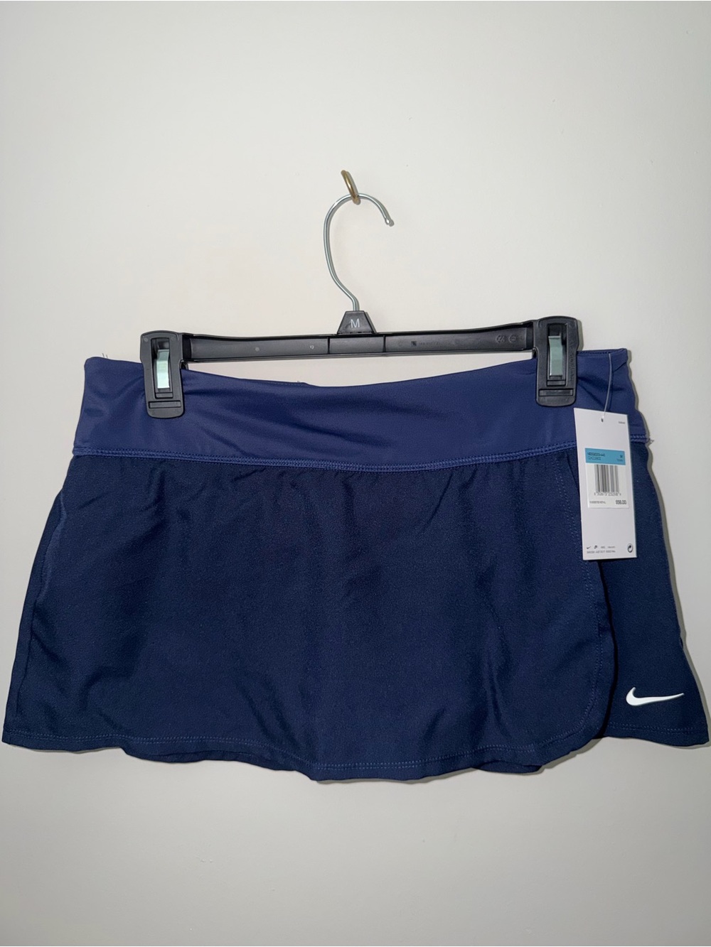 Nike Navy Blue Athletic Skort with White Swoosh